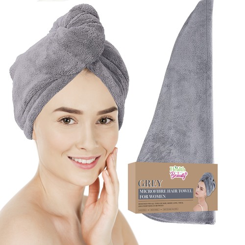 Hair turban towel - hair, microfibre