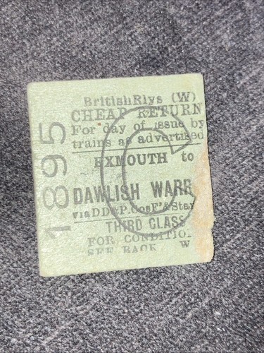 Half railway ticket - half.,