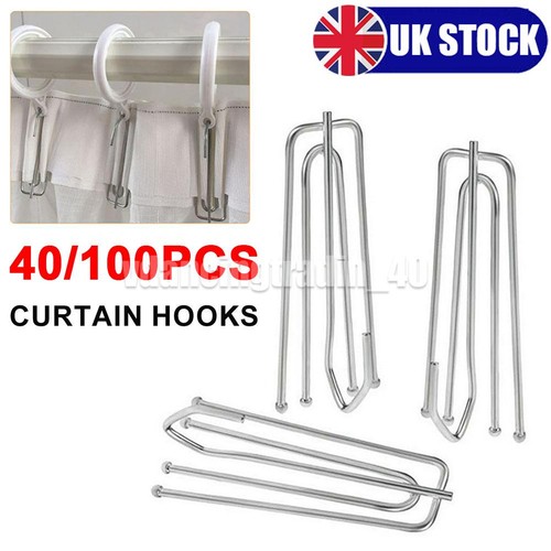 Metal curtain pinch - metal, pleat
