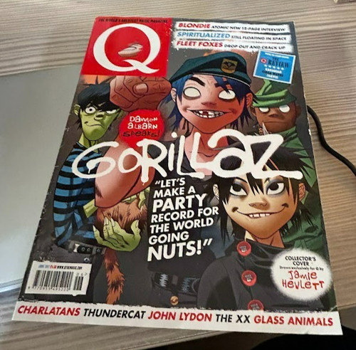 Magazine featuring gorillaz - q,