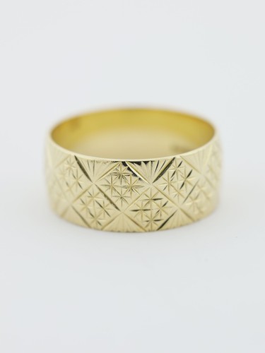 Gold pattern band - band, ring