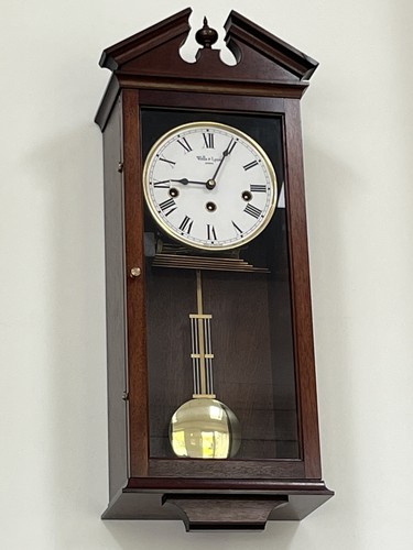 Hermle movement mahogany wall - mahogany,