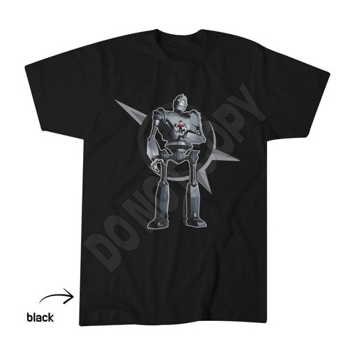 Iron giant robot holding - giant, boy