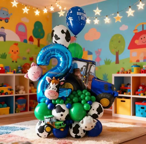 45pcs tractor balloon farm - 45pcs,