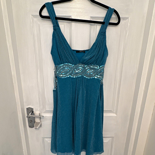 Jane norman blue sequin - sequin, mini