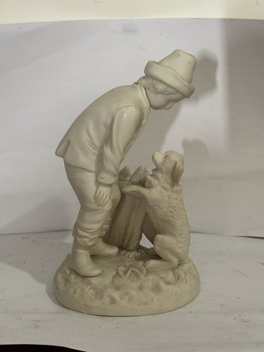 Antique parian figure man - antique,