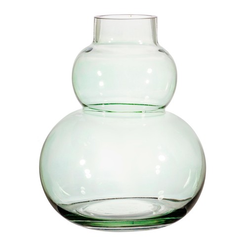 Large green glass - large, vase