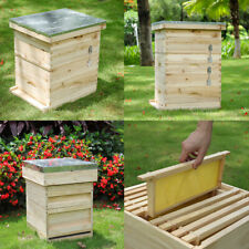 2-4 Tier Langstroth Beehive Box Beekeeping Honey&Bee Hive Frames Beekeeper Tool