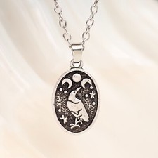 Raven Necklace Triple Moon