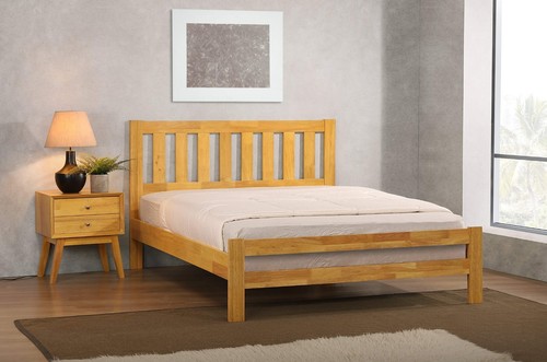 Natural oak bed - 3ft, single