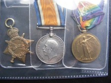 E308 WW1 Medal Trio to Pte. A