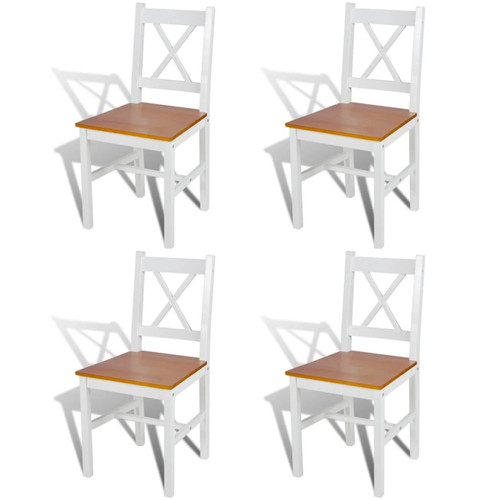 Dining chairs 4pc white - 4pc,