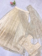 Beautiful Butterfly Net Sequins Ready To Wear Lehenga Saree with Blouse/ Choli