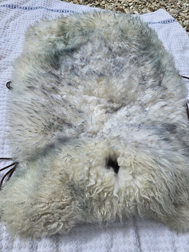 Natural sheepskin western - natural,