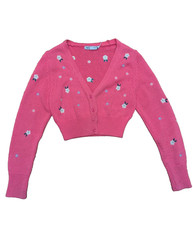 Zara Cropped Hot Pink Floral