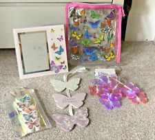 Butterfly Bedroom Bundle Inc Fairy Lights, Glass Photo Frame & zip bag