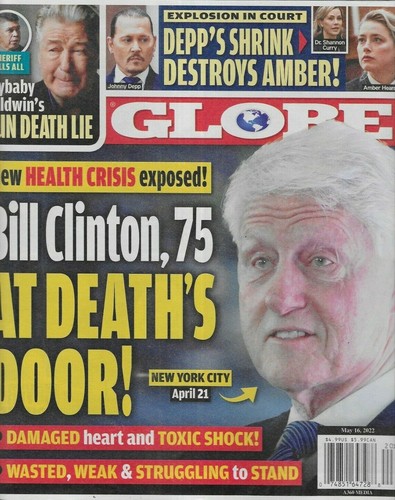 Globe magazine bill - magazine,