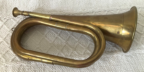 Vintage original brass bugle - vintage,