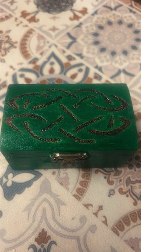Small handmade wooden casket - handmade,