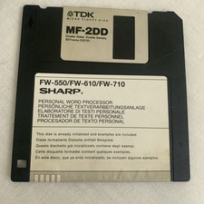 Sharp  Word Processor Disk FW-550 FW-610 FW-710
