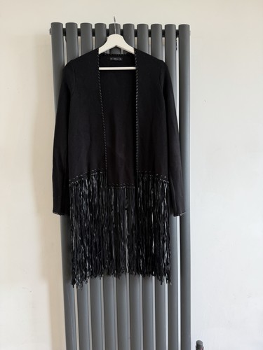Zara black open cardigan