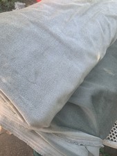 2 Metres Green Velvet  Upholstery Fabric Crafts W140cm Roll End