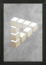 Optical Illusion 3 Framed Wall