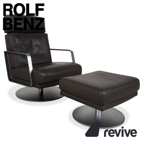 Rolf benz leather metal - leather,