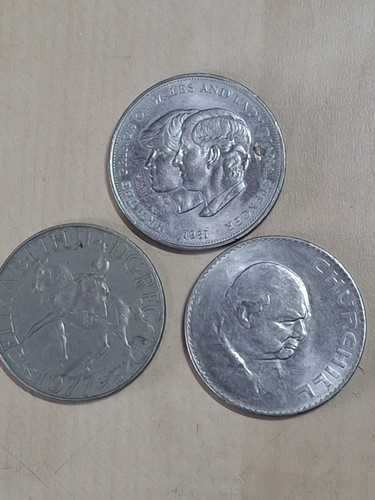 Crown coins 1965 1977 - uk,