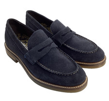 Base London Navy Blue Suede