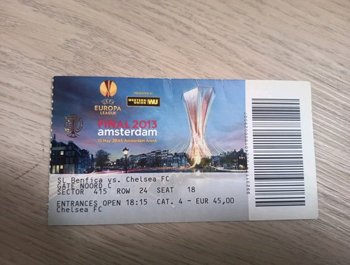 Used ticket benfica chelsea - ticket, sl