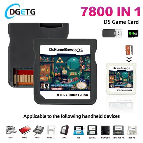 7800 video game card - ds, in