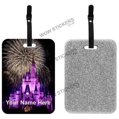 Disney castle luggage tag - disney,