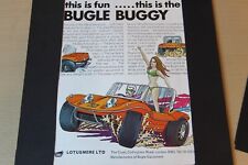 Original magazine advert: BUGLE BEACH BUGGY frame-ready wall-art 