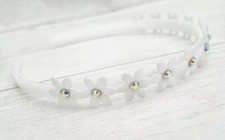 Girls First Holy Communion White Hair Accessory Headband Headdress Confirmation