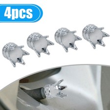 4pcs Silver Crown Car Wheel