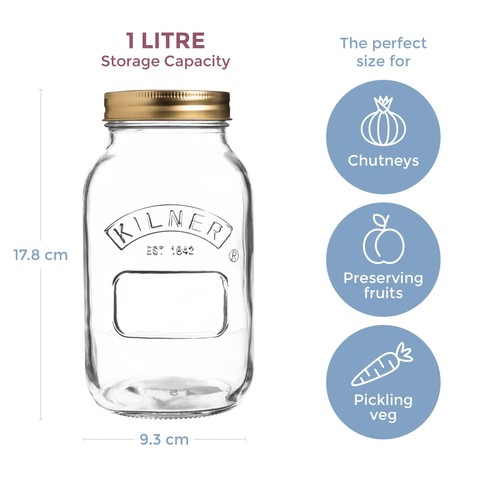 Kilner preserve jar - kilner, 1l