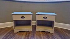 Pair of Solid Pine Bedside