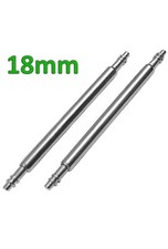 2 x 18mm Watch Strap Spring Bar Pins Stainless Steel