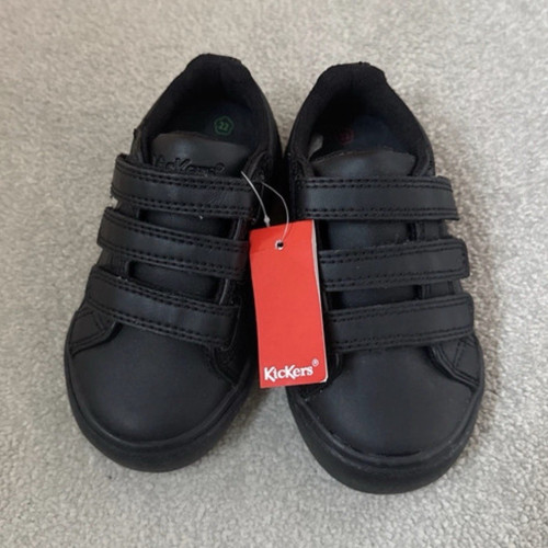 Kickers black school trainers - kickers,