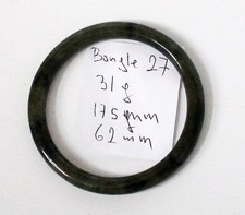 Round green Jade Bangle Women Jewelry Gifts Genuine Natural Burmese Jade Myanmar