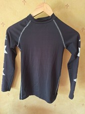 Black and White Custom XC  Skin Base Layer/Cross Country Top 9-10yrs