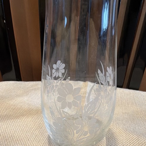 Clear glass cylinder flower - glass,