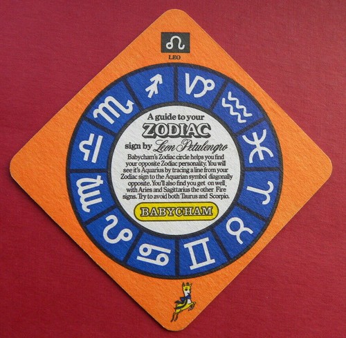 Babycham beer mat - babycham,