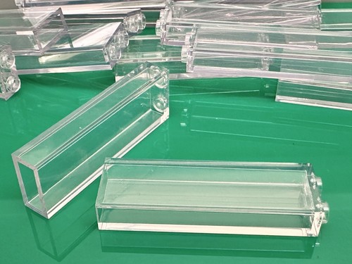 Lego brick transparent 2 x - brick,