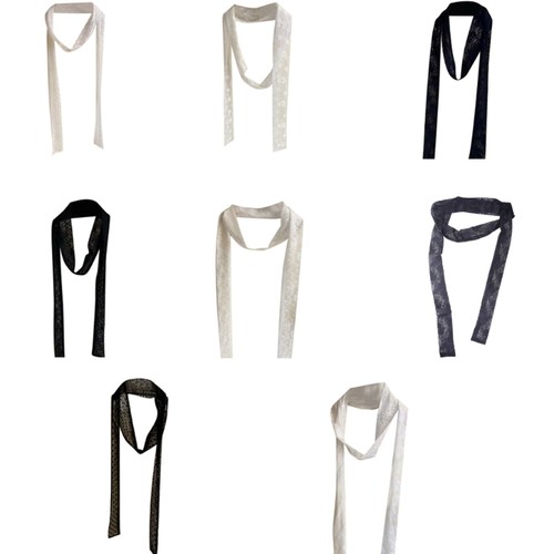 French style ribbon scarf lace - french,