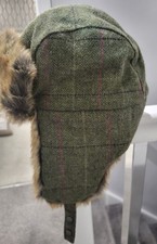 Hoggs of Fife Invergarry Tweed Fur Trapper Hat