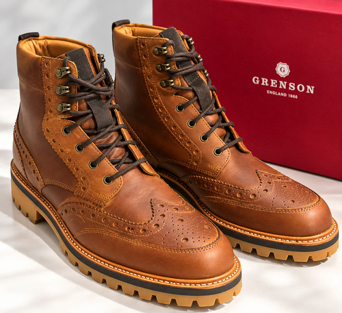 Grenson fred men brown - fred, men's