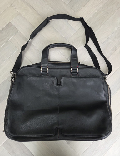 Samsonite black leather laptop - samsonite,