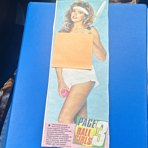 Page ball girls ephemera - page, 3